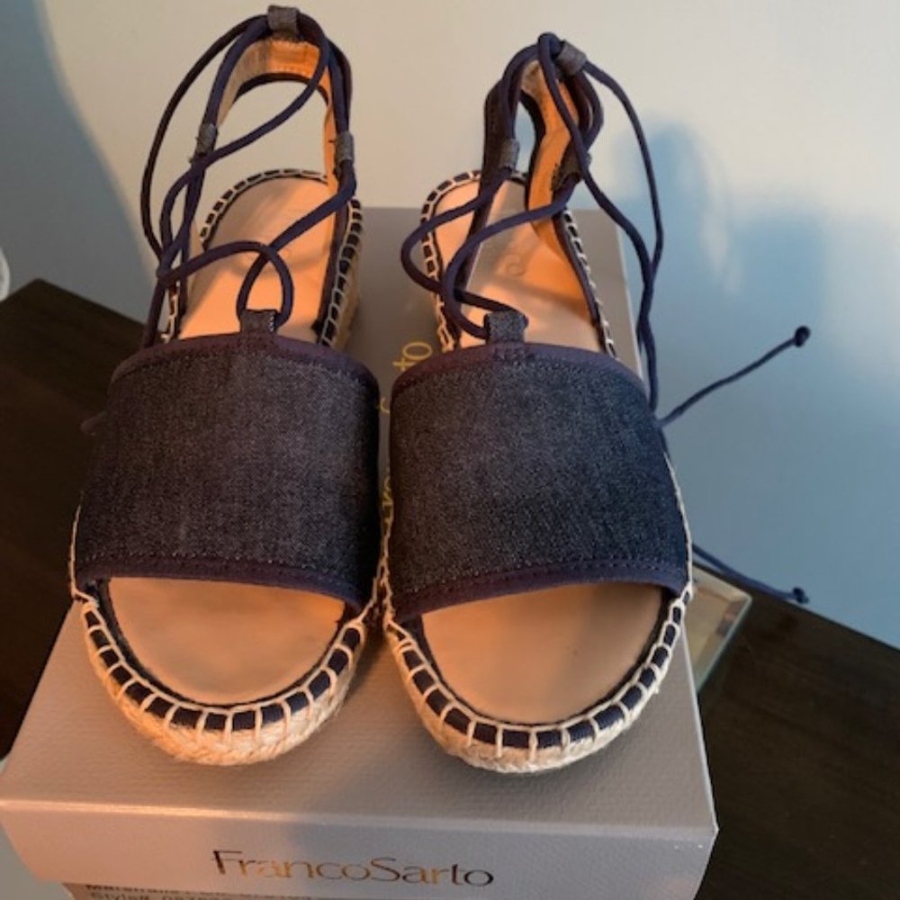 Franco Sarto, Size 7.5, Denim